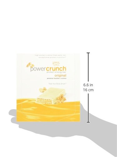 Power Crunch Protein Wafer Bars, High Protein Snacks with Delicious Taste, Peanut Butter Crème, 1.4 Ounce (12 Count) (Pack of 2)