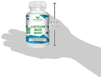 Limitless Brain Boost (60 caps) - Memory, Focus, Mental Clarity - Nootropics Scientific Formula for Enhance Performance, Super Ginkgo Biloba, St John Wort Extract, DMAE