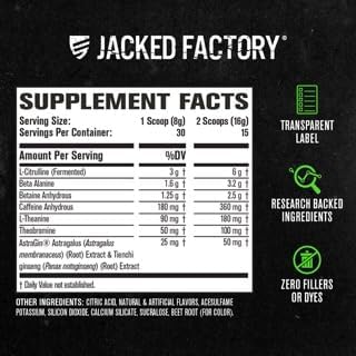 Jacked Factory Nitrosurge Pre-Workout in Watermelon & N.O. XT Nitric Oxide Booster for Men & Women