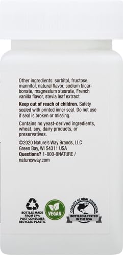 Nature's Way Zinc Lozenges with Vitamin C & Echinacea, Immune Support*, Wild Berry Flavored, 60 Lozenges (Pack of 2)