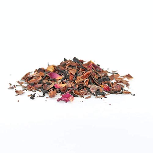 JusTea PURPLE CHOCOLATE | Loose Leaf Purple Tea | Recyclable Refill Pouch | 160+ Cups (14.1oz) | Very Low Caffeine | Award-Winning | Fair Trade | Non-GMO