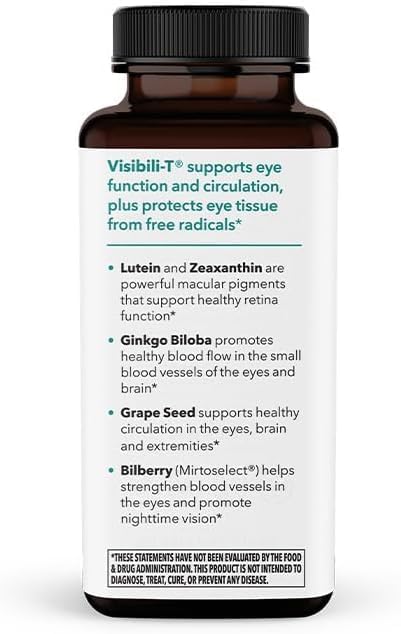 LifeSeasons Visibili-T - Vitamin Supplement for Eye Health & Vision Support - Carrot Root, Chromium, Bilberry, Ginkgo Biloba, Grape Seed Extract, Lycopene, Vitamin A, Lutein & Zeaxanthin - (Pack of 2)