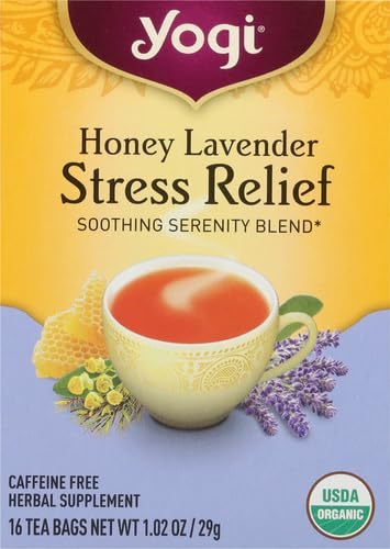 Yogi Tea Herbal Stress Relief, Honey Lavender 16 ct