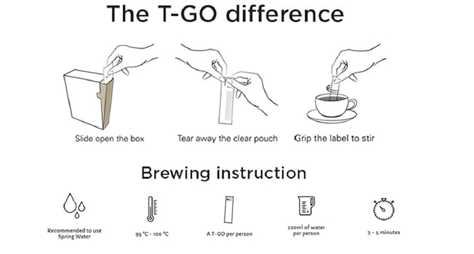 T-Go Chill Tea Calming Herbal Tea Sticks Organic Lavender Chamomile Relaxing Stress Relief Antioxidant Rich Decaf 15 Tea Sticks Pack of 1