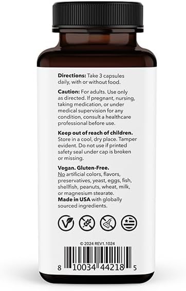 Visibili-T AREDS 2 Advanced Eye Support - Vitamin & Mineral Supplement for Macular Health & Vision Support - Lutein, Zeaxanthin, Bilberry, Grape Seed Extract, Chromium & Ginkgo Biloba - 60 Capsules