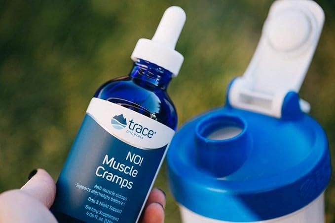 Trace Minerals NO! Muscle Cramps - Supports Dehydration & Aids Against Muscle Cramps - Electrolyte Support to Aid Endurance - Liquid Supplement with Magnesium & Potassium - 4.06 fl oz (60 Servings)