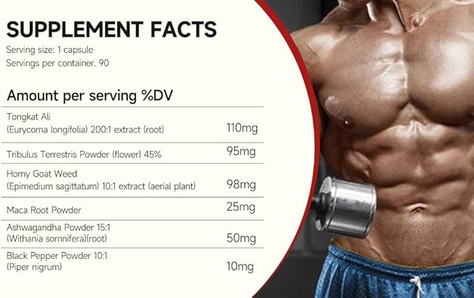 Weijia Yitong Ge Ali 500mg 90 Capsules - Tribulus terrestris and biotin, Vegetarian Capsules, Gluten Free, Potent Extract