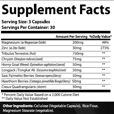 TESTAGRA Testosterone Booster for Men. 10X Concentrated- 90 Capsules - Increase Lean Muscle Energy Drive Strength. Saw Palmetto, Tribulus, Tongkat Ali, Horny Goat Weed, Zinc