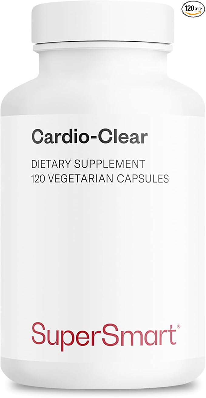 Supersmart - Cardio Clear (Garlic EDTA Supplement) - with Malic Acid, Calcium Disodium EDTA, Magnesium, Bromelain | Non-GMO & Gluten Free - 120 Vegetarian Capsules