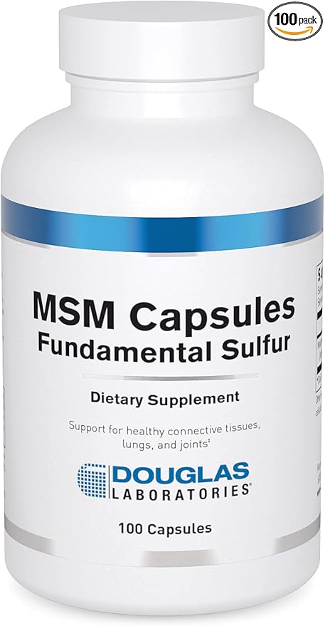 Douglas Laboratories MSM Capsules (Fundamental Sulfur) | Supports Joint, Connective Tissue, Hair, Skin, and Liver Health | 100 Capsules