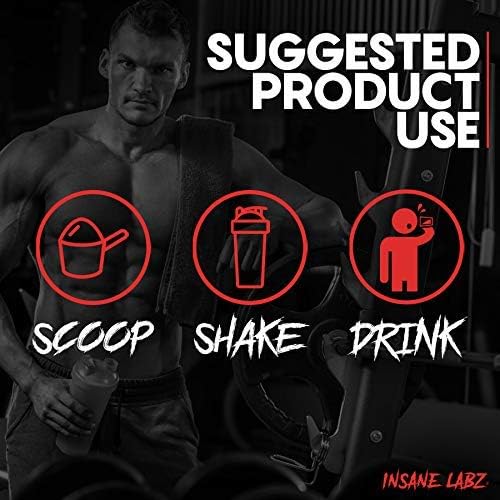 Insane Labz Hellboy Edition, High Stimulant Pre Workout Powder and NO Booster with Beta Alanine, L Citrulline, and Caffeine, Boosts Focus, Energy, Endurance, Nitric Oxide Levels, 35 Srvgs, Grape