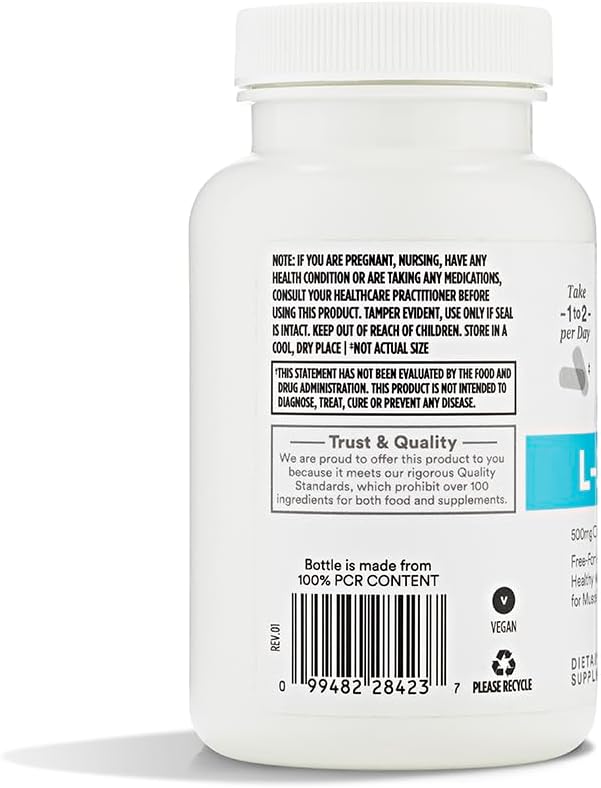 Whole Foods Market, L Carnitine 500mg, 60 ct (Pack of 2)