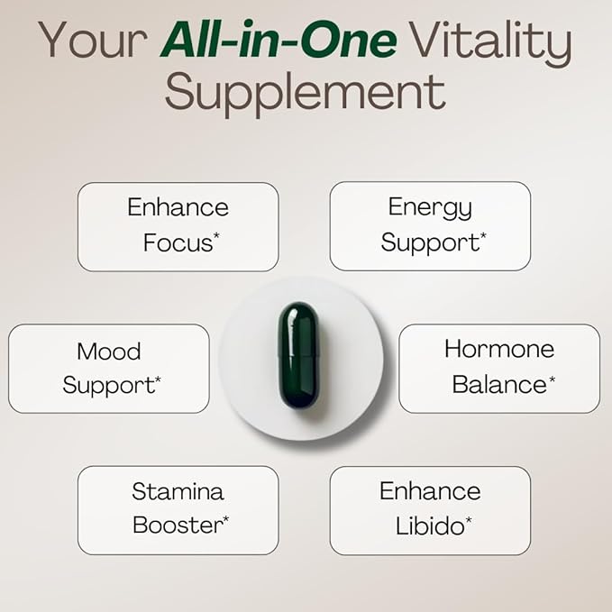 MACAPLUS+ 40,000mg 40x Strength Organic Black Maca Root + Ashwagandha + Fenugreek - #1 Highest Potency Black Maca Root Capsules for Men and Women Supplement 100% Pure Maca Peruana 40:1 Powder Pills