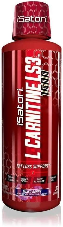 iSatori Lipo-Drex Fat Loss Thermogenic Formula - Fast Acting Weight Loss -Appetite Suppressant (60 Capsules) L-Carnitine Liquid Fat Burner and Metabolism Activator- Mixed Berry (32 Servings)