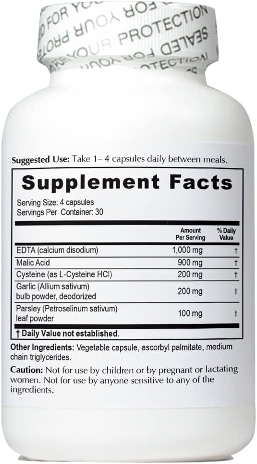 3 Bottles Enhanced Garlic EDTA with a Free Bottle of Nattokinase