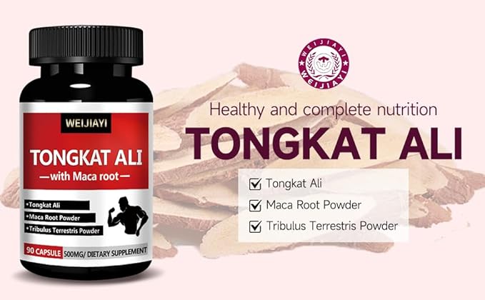 Weijia Yitong Ge Ali 500mg 90 Capsules - Tribulus terrestris and biotin, Vegetarian Capsules, Gluten Free, Potent Extract