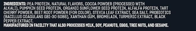 Vega Sport Vegan Protein Powder + Recovery - 30g Plant Based Protein per Serving, Mocha, 45 Servings, 5g BCAAs, Probiotics, NSF Certified, For Shakes & Smoothies, 4.2lbs (Packaging May Vary)