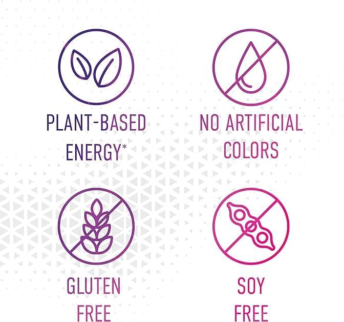 Energy Gummies, 1125 mg of Plant-Based Caffeine Chews per Bottle, Long Lasting Energy Boosters, Elderberry (15ct)