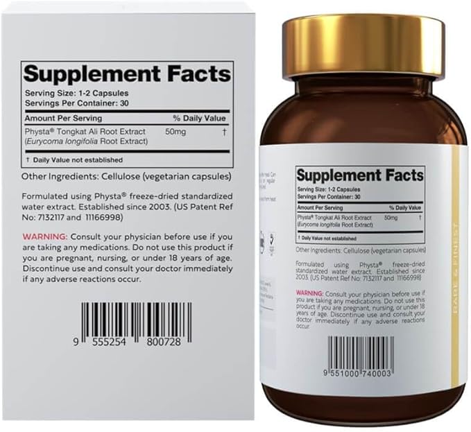 Tongkat Ali for Women, with PHYSTA US Patented Tongkat Ali, Highly Concentrated, specifically dosed for Women, Helps Alleviate Symptoms of Menopause Hot Flashes, Night Sweats, & Mood Swings