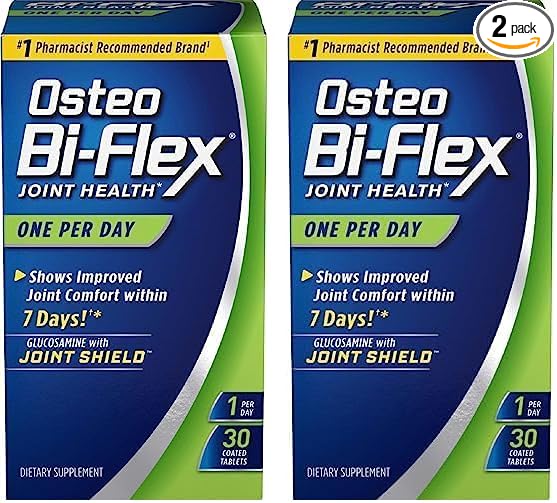 Osteo Bi-Flex Glucosamine w/Vitamin D, One Per Day, Joint Health with Bone & Immune Support, 30 Coated Tablets (Pack of 2)