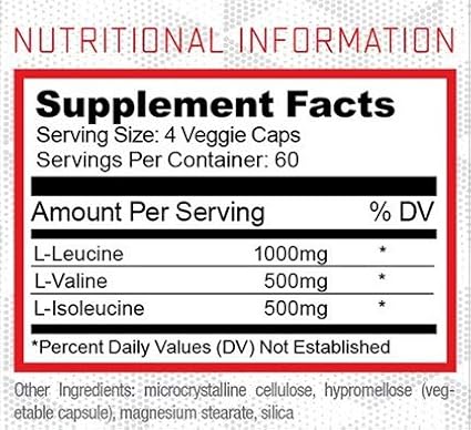 BCAA Capsules by Purus Labs Foundation Series | 2:1:1 Leucine, Valine, Isoleucine | for Recovery, Endurance, Strength and Muscle Building | 240 Capsules (60 Servings)