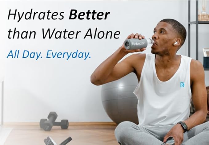 BeBetter Organic Electrolytes Powder Packets | Electrolyte Drink Mix | Organic Coconut Water | No Artificial Flavors | Sugar Free Hydration Packets | Non-GMO | 22 Sticks (Blueberry, Pomegranate, ACAI)