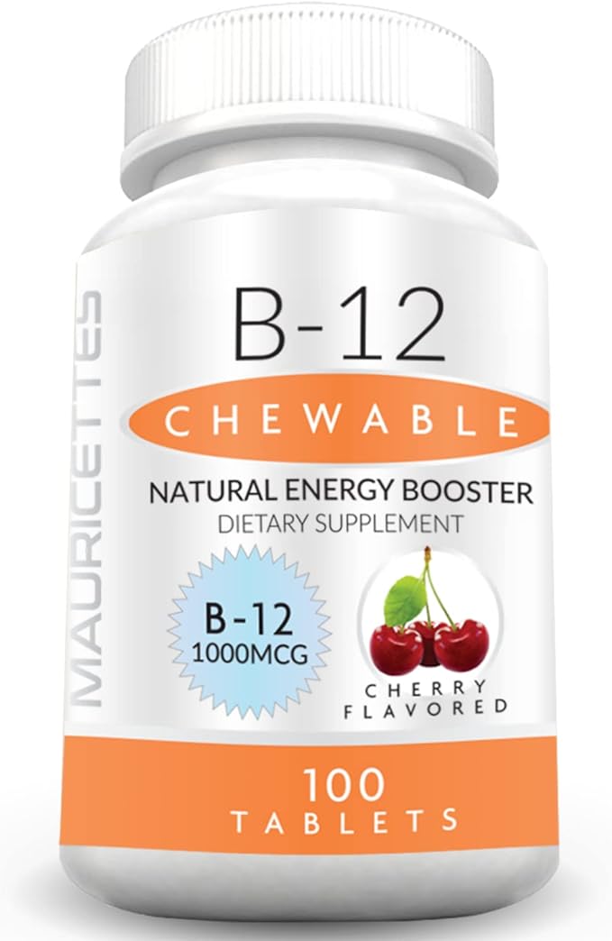 Chewable Vitamin D3 with K2 & Chewable Vitamin B12 1000 mcg Energy and Immune Support Bundle