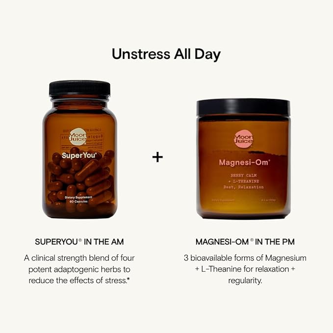 Moon Juice - Magnesi-Om, Berry - Jar (30 Servings) - Support Brain Health & Rest - Magnesium Powder - L-Theanine - Regularity - Glass Bottle - 100% Traceable - Vegan & Non GMO - 4.2oz