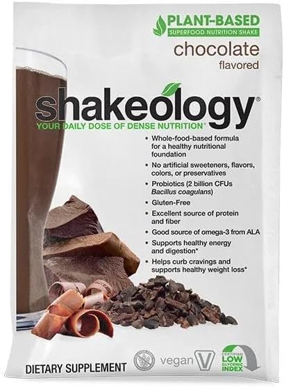 BODi Shakeology Plant Based Protein Powder Blend – Gluten-Free Shake with Vitamins and Minerals – Helps Support Weight Loss, Lean Muscle, Gut Health, Chocolate - 14 Servings