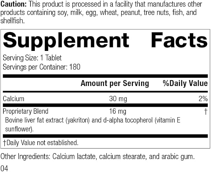 Standard Process Inc. Antronex - Whole Food Immune System Support and Liver Health Supplement with Calcium - 180 Tablets