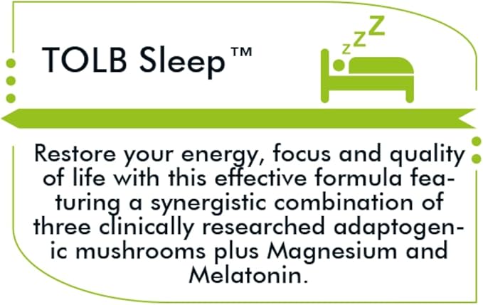 Tree of Life Botanicals - Sleep Mushroom Complex with Magnesium, Melatonin, Reishi, Lion’s Mane, Cordyceps - Calms, Deep Sleep, Restoration (60 Count - 30 Day Supply)