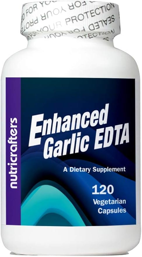3 Bottles Enhanced Garlic EDTA with a Free Bottle of Nattokinase