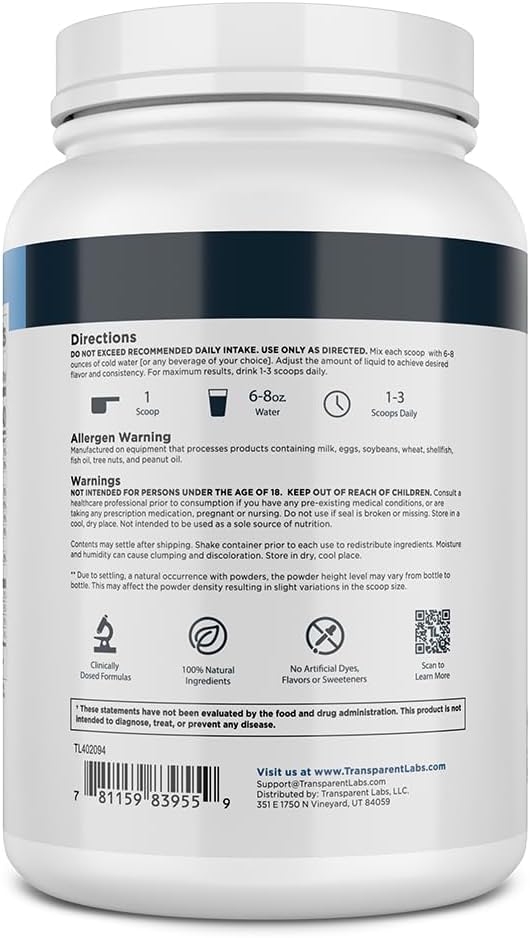 Transparent Labs Grass-Fed Whey Protein Isolate - Naturally Flavored, Gluten Free Whey Protein Powder with 28g of Protein per Serving & 9 Amino Acids - 30 Servings, Chocolate Peanut Butter