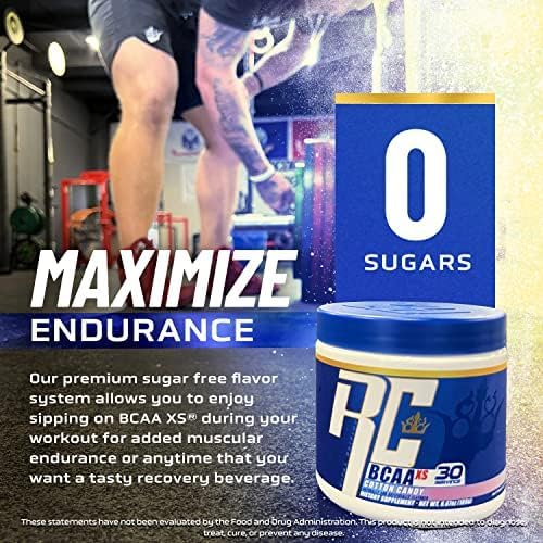 Ronnie Coleman's BCAA XS Powder with EAAs, Branched Chain Amino Acids Post Workout Muscle Recovery, Sugar Free Hydration Drink for Women and Men, Tropical Punch, 30 Servings