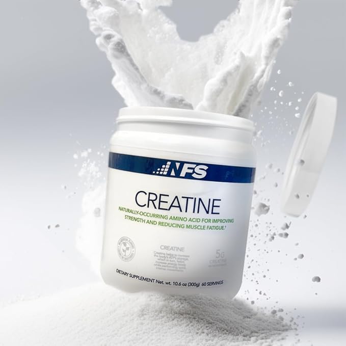NF Sports Creatine Energy Protein Powder,Unflavored Protein Powder for Muscle Recovery & Strength, Sports Drink Powder, Dietary Supplement, No Artificial Flavors (300g, 60 Servings)