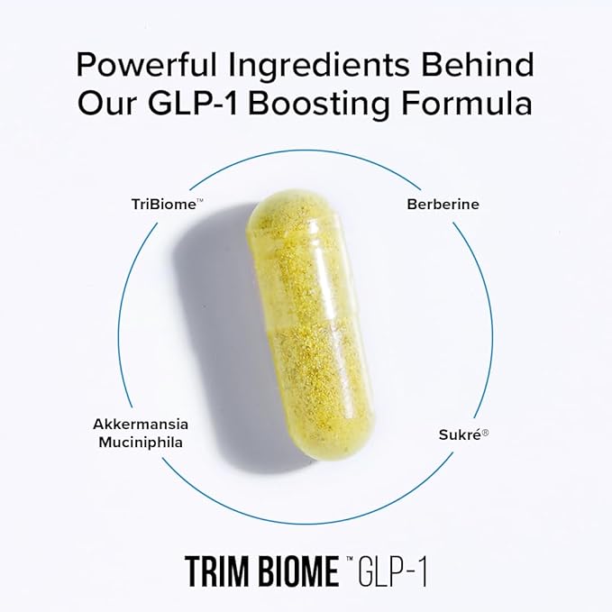 Inno Supps Trim Biome™ GLP-1 | Weight Loss Prebiotic + Probiotic + Postbiotic | Appetite + Metabolism Support | Digestive Health | Akkermansia + Berberine | 60 Capsules. 30 Servings