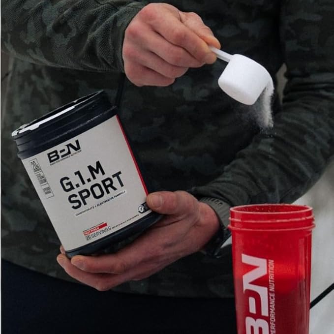 BARE PERFORMANCE NUTRITION, BPN G.1.M Go One More Sport, Endurance Training Fuel, Superior Carbohydrate & Electrolytes Powder Formula, Reduce Fatigue, Orange, 25 Servings