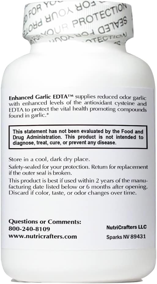 3 Bottles Enhanced Garlic EDTA with a Free Bottle of Nattokinase