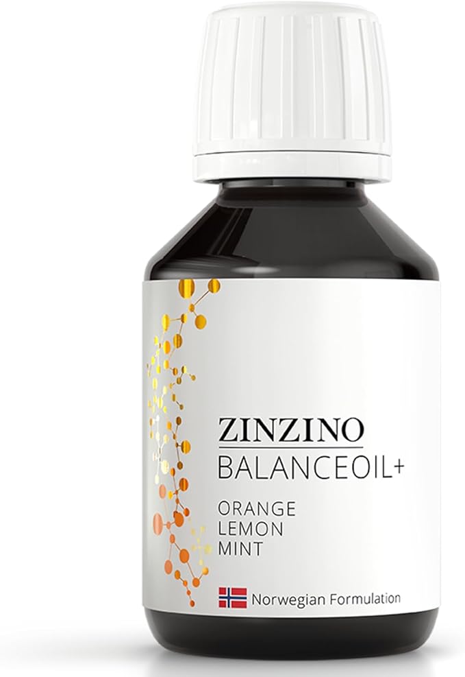 Essent+ Premium BalanceOil+ Orange Lemon Mint - Omega-3 Supplement with Fish Oil, Polyphenols, and Phytonutrients - 100 ml