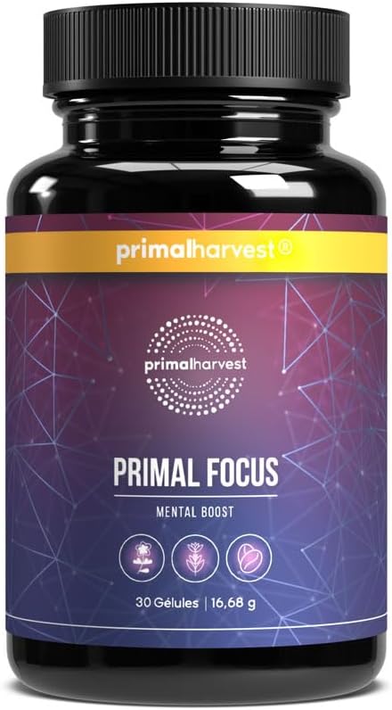 Primal Harvest Mind Fuel & Omega 3 Supplements for Women and Men Fish Oil Capsules and Mind Fuel Brain Booster Pills Bundle