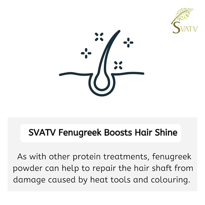 SVATV Fenugreek Seed Powder | Trigonella Foenum | Asian cuisine | Best for Hair & Skin Care | Promotes Hair Growth- 227 Gram, Half Pound, 8 Ounce