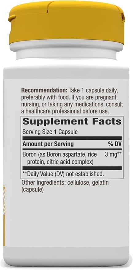 Nature's Way Boron Complex, Supports Bone Health*, 100 Capsules (Pack of 2)