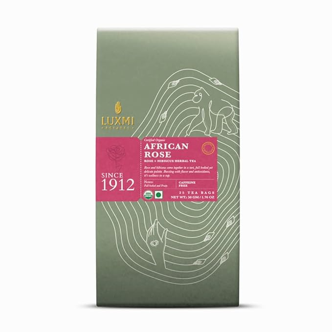 Luxmi Estates - Sleep & Relaxation Variety Tea Pack (2 Pack) - With Valerian Root, Rose, Hibiscus Lavender Stress Relief, Bedtime & Comforting Chamomile - Caffeine Free - 50 Organic Herbal Tea Bags