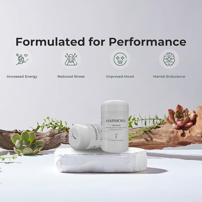HARMONY Mushroom & Botanical Supplement by Setas – Organic Reishi & Lion’s Mane, Ashwagandha, Linden Tree & L-theanine to Support Mood, Stress Management, & Calm, Vegan & Non-GMO, 60-Day Supply