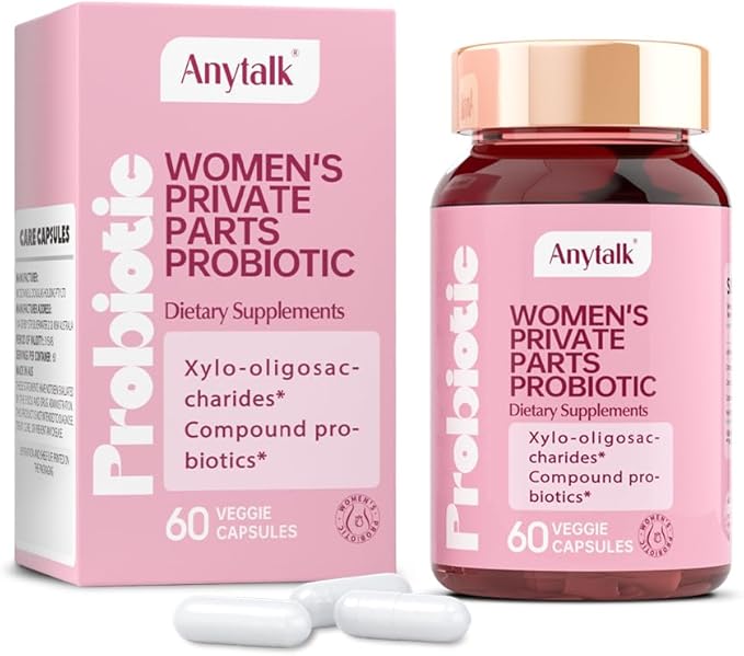 Vaginal Probiotic with Prebiotics & Lactobacillus Probiotic Blend pH Balance,Vaginal probiotics for Women Promote Healthy Vaginal Odor & Vaginal Flora, 60 Count
