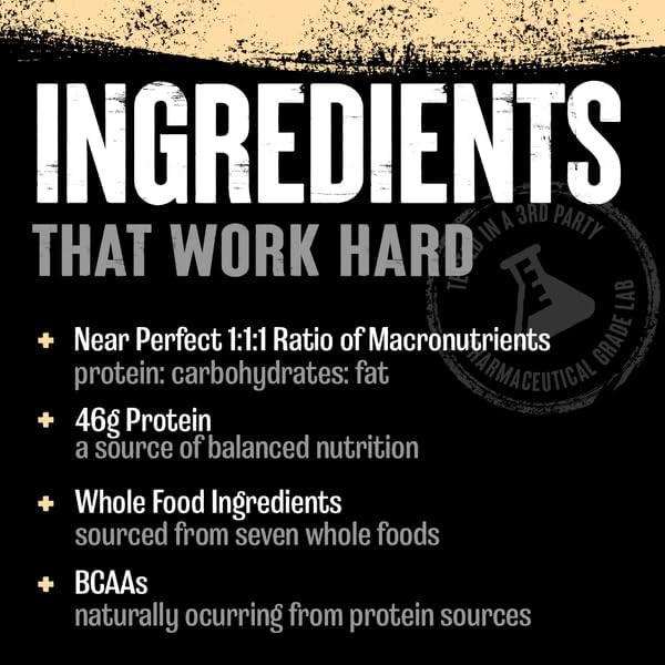 Animal Meal - Protein Shake with Whole Food Ingredients, Aids in Muscle Recovery with Egg White, Beef & Pea Protein Blend, Vanilla Flavor, 5 lbs