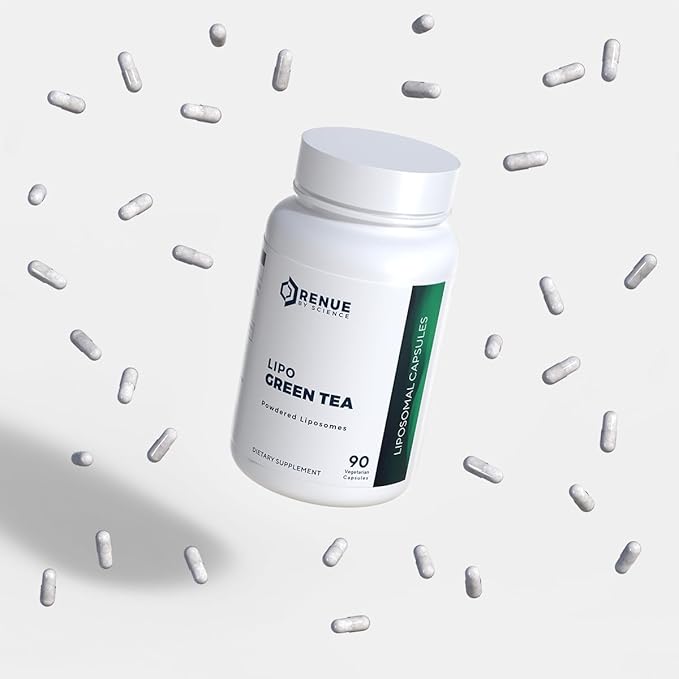 Green Tea Extract | High Strength Liposomal Green Tea Supplement | 90 Green Tea Extract Capsules - 75mg Green Tea per Serving | Non-GMO | Made in The USA & Third-Party Tested