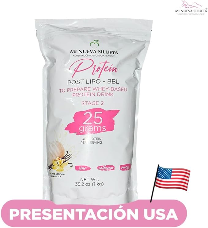 Lipotransfer Protein Stage 2 My New Silhouette is an Isolated whey Protein Powder with Collagen That Helps to Maintain transferred Fat. (VANILA)
