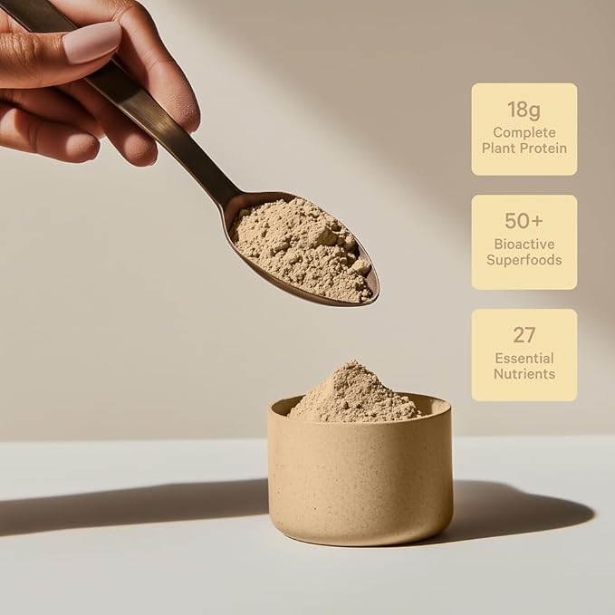 LyfeFuel Essentials Nutrition Shake - Not Your Average Meal Replacement Powder | 50+ Superfoods, Vegan Protein, Vitamins & Minerals | Low Carb Plant Based Breakfast Shake | Vanilla Flavor