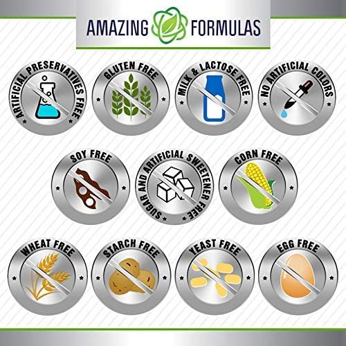 Amazing Formulas Red Yeast Rice 1200mg Per Serving 120 Capsules Supplement (Non-GMO, Gluten Free)